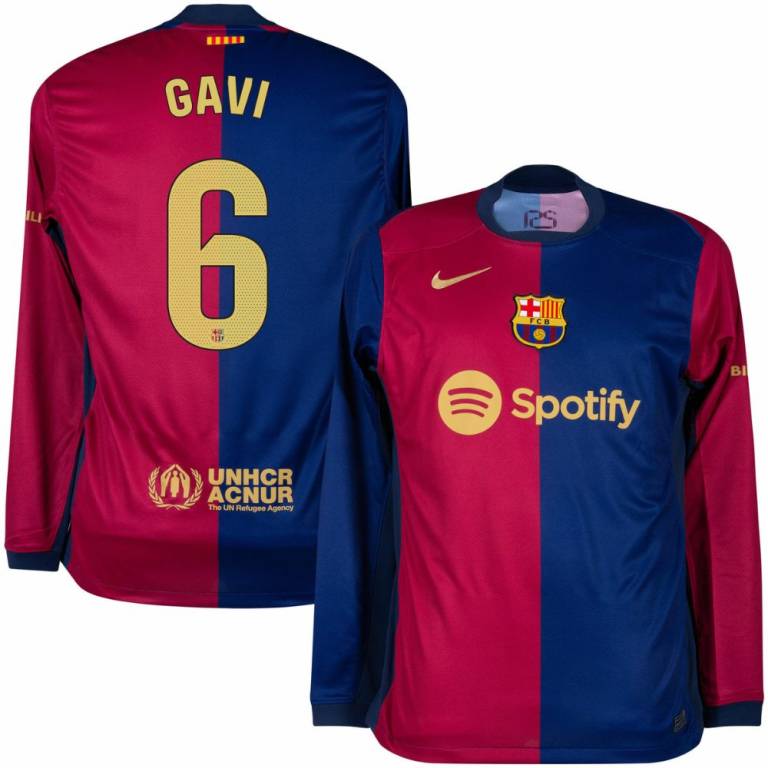 Maillot Barca Gavi 2024 2025 Domicile Manches Longues (1)