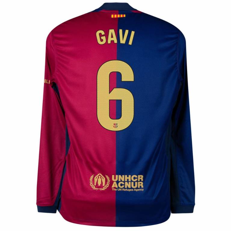 Maillot Barca Gavi 2024 2025 Domicile Manches Longues (2)