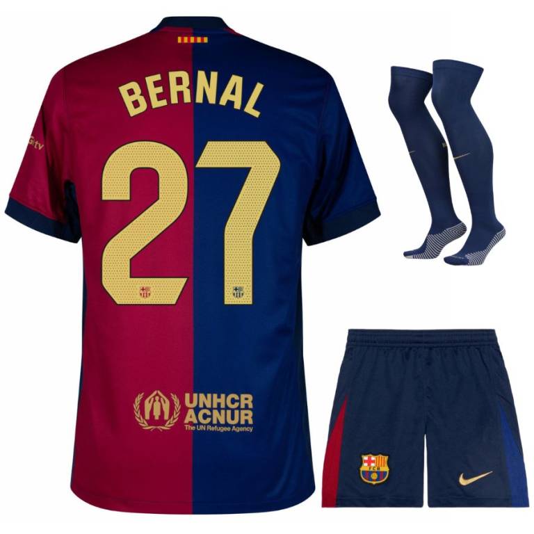 Maillot Kit Enfant Barca 2024 2025 Domicile Bernal