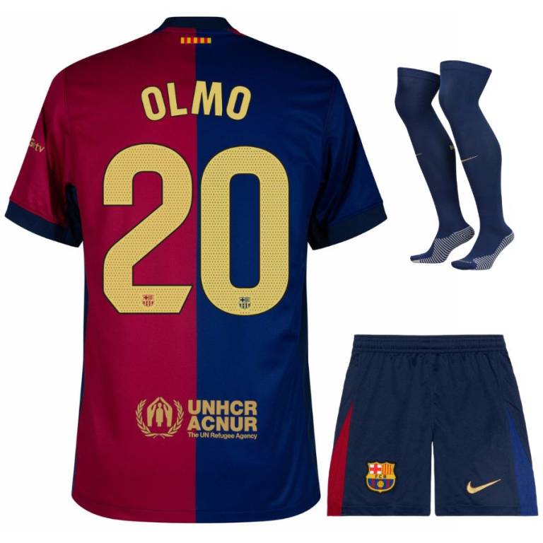 Maillot Kit Enfant Barca 2024 2025 Domicile Olmo