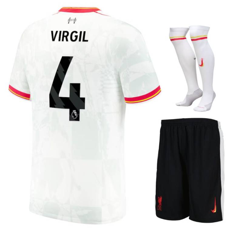 Maillot Kit Enfant Liverpool Third 2024 2025 Virgil