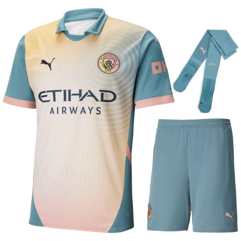 Maillot Kit Enfant Manchester City Fourth 2024 2025