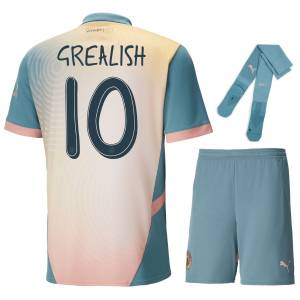 Maillot Kit Enfant Manchester City Fourth 2024 2025 Grealish