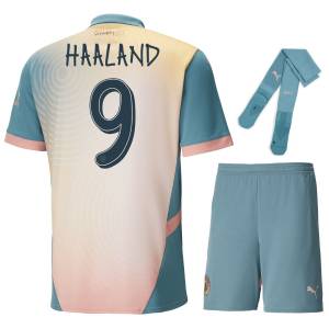 Maillot Kit Enfant Manchester City Fourth 2024 2025 Haaland