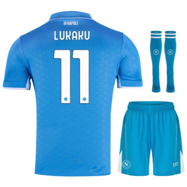 Maillot Kit Enfant Naples Domicile 2024 2025 Lukaku