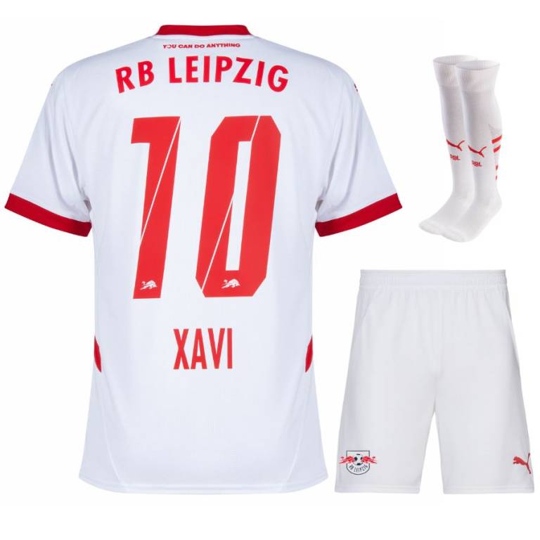 Maillot Kit Enfant Red Bull Leipzig Domicile 2024 2025 Xavi