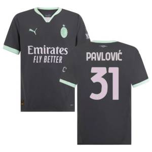 Maillot Milan AC Third 2024 2025 Pavlovic