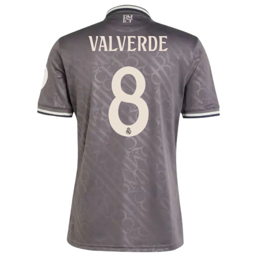 レアル・マドリード VALVERDE HEAT.RDY グレー M Real Madrid 2024 2025 Third Valverde Jersey | Foot Soccer Pro