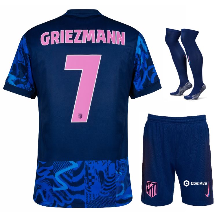 Maillot Kit Enfant Atletico Madrid Third 2024 2025 Griezmann