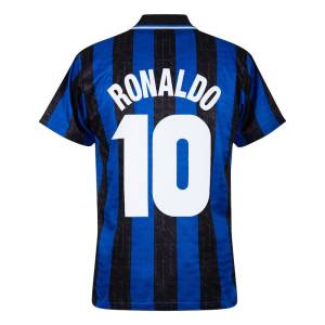 Maillot Retro Vintage Inter Milan Domicile 1997 1998 Ronaldo 2