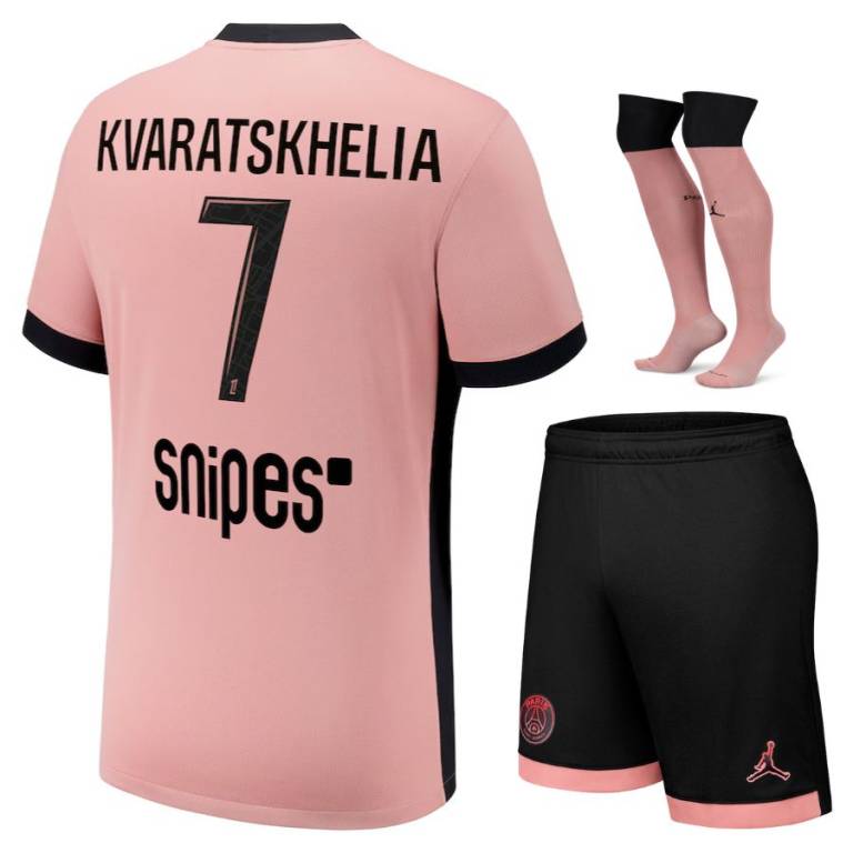 Maillot Kit Enfant PSG Third 2024 2025 Kvaratskhelia