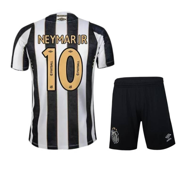 Maillot Kit Enfant Santos 2024 2025 Neymar JR Noir