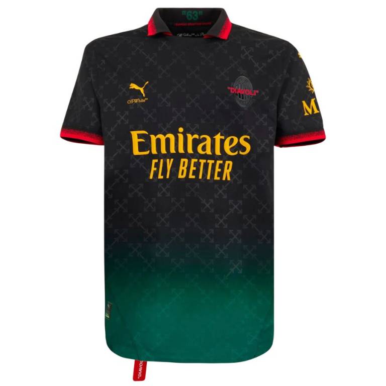 Maillots Milan AC Fourth Off White Noir 2024 2025