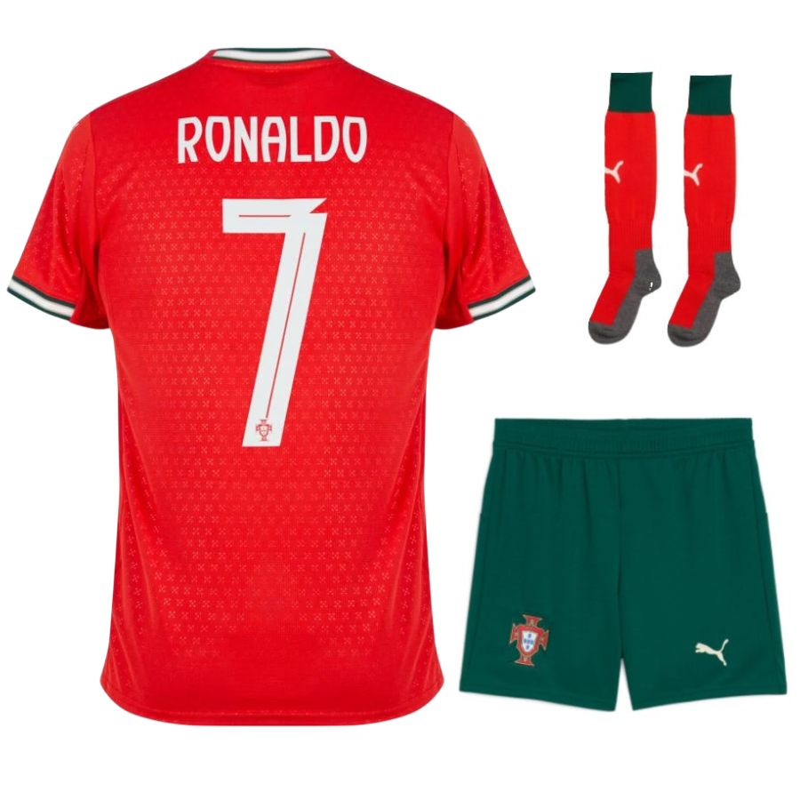 Maillot Kit Enfant Portugal Domicile 2025 2026 Ronaldo
