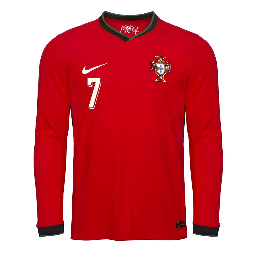 Maillot Portugal Domicile 2025 2026 Ronaldo Manches Longues 3
