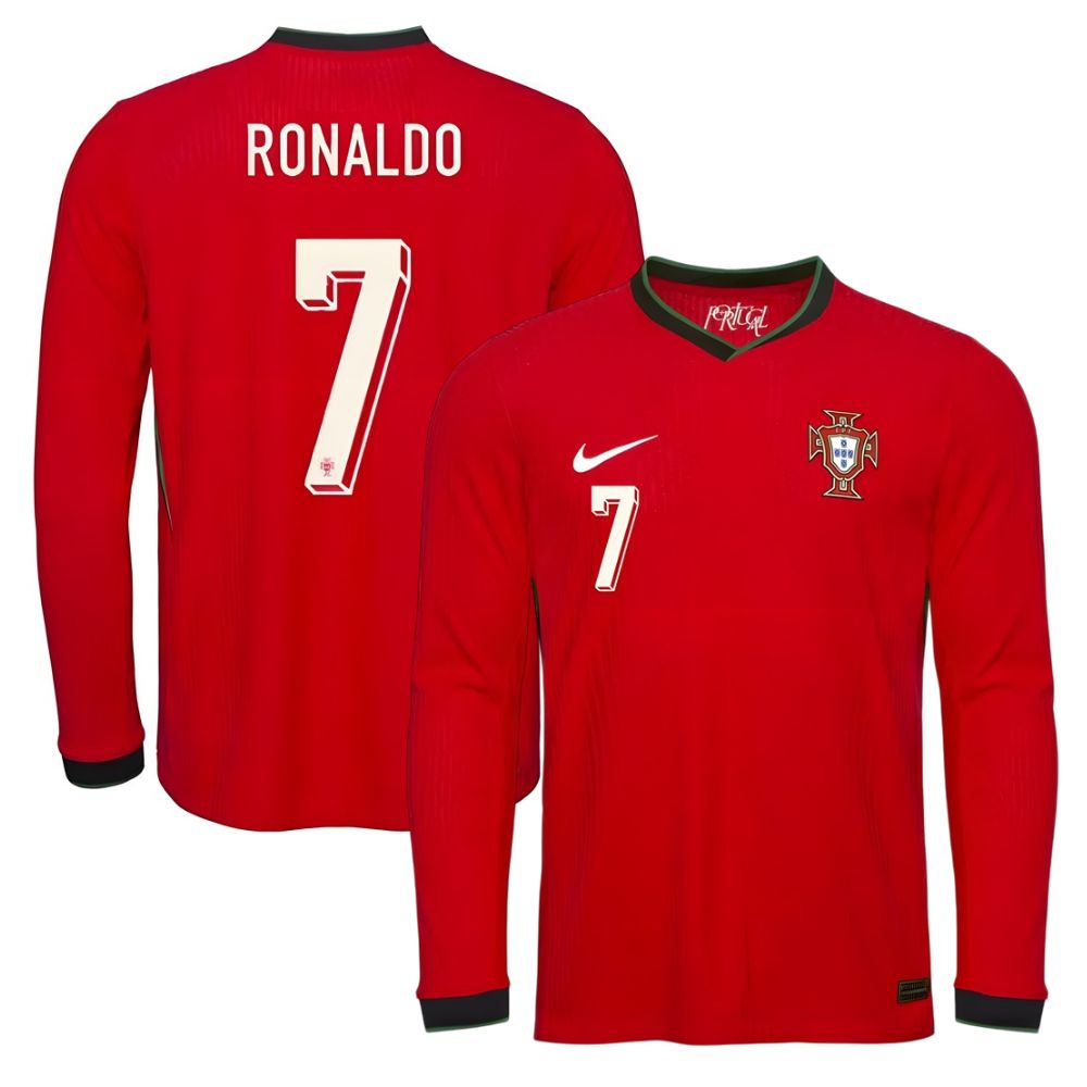 Maillot Portugal Domicile 2025 2026 Ronaldo Manches Longues