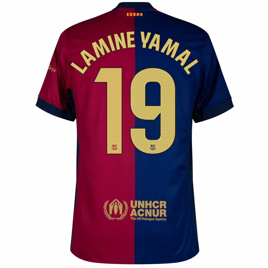 Maillot Barca Domicile 2024 2025 Lamine Yamal New Sponsor 2