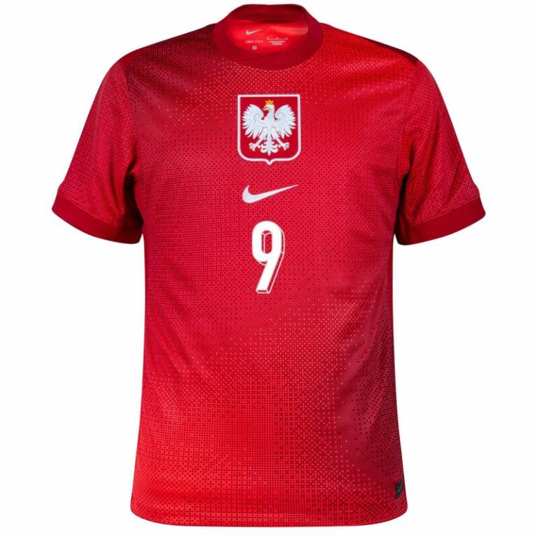 Maillot Pologne Exterieur 2024 2025 Lewandowski 3