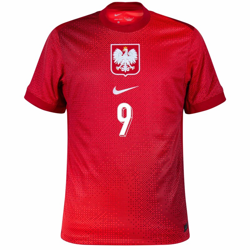 Maillot Pologne Exterieur 2024 2025 Lewandowski 3