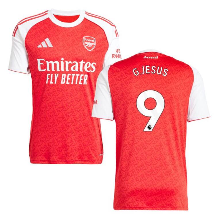 Maillot Arsenal Domicile 2025 2026 Jesus (1)