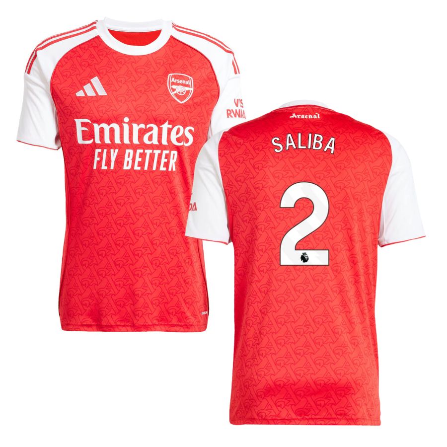 Maillot Arsenal Domicile 2025 2026 Saliba (1)