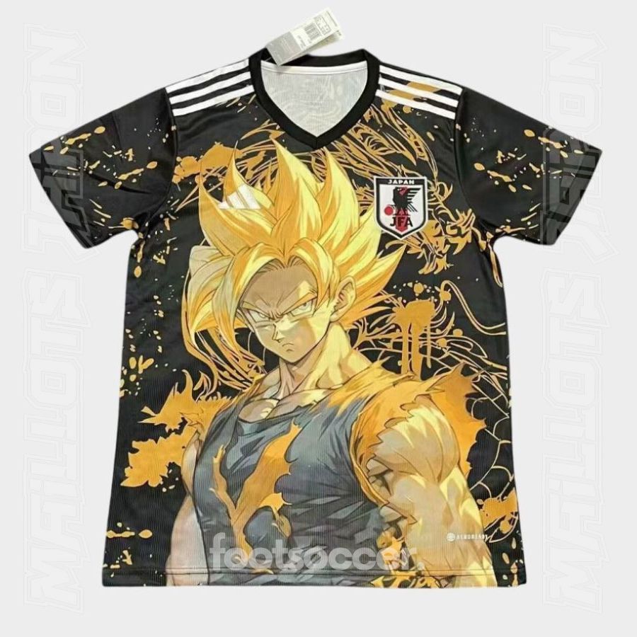 Maillot Japon Dragon Ball Goku Super Saiyan Noir Gold (1)