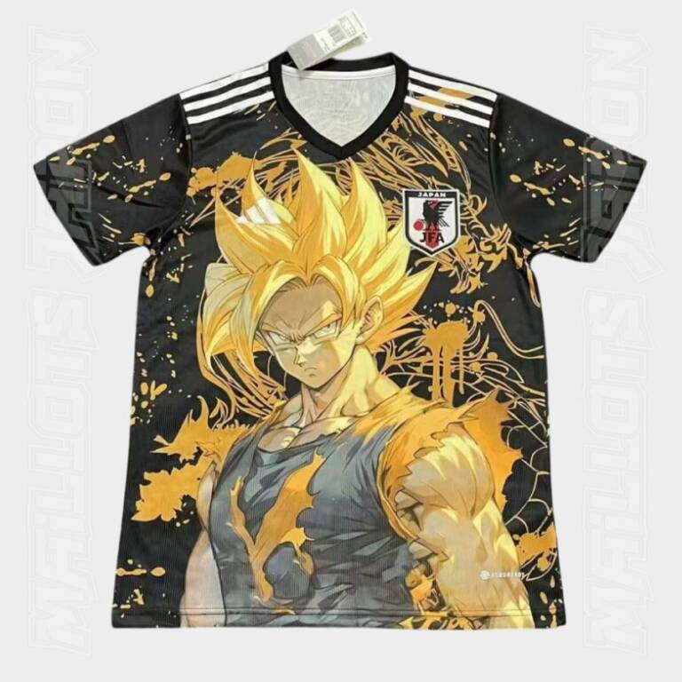 Maillot Japon Dragon Ball Goku Super Saiyan Noir Gold (1)