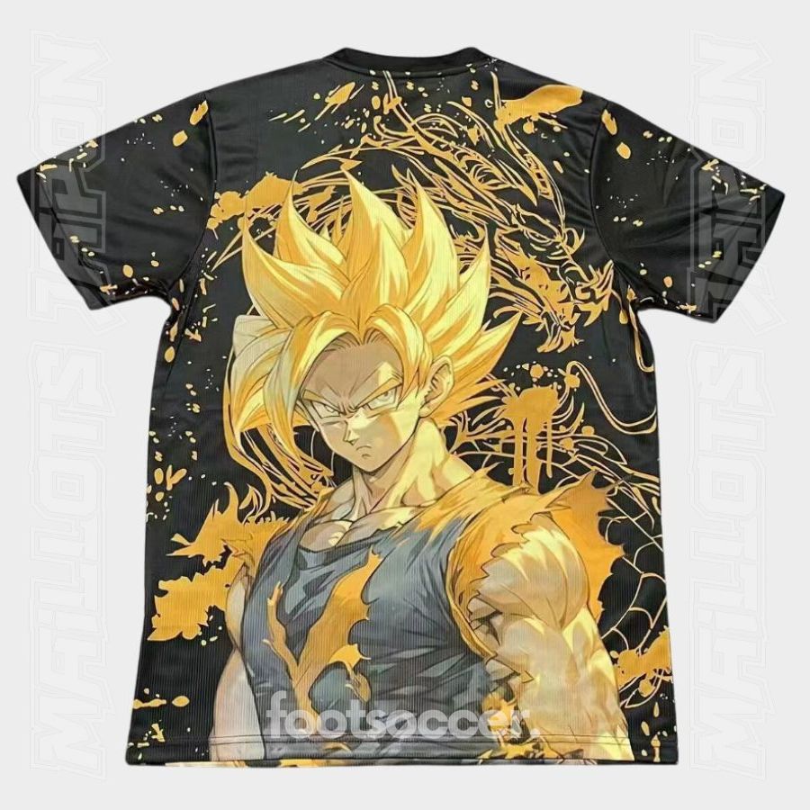 Maillot Japon Dragon Ball Goku Super Saiyan Noir Gold (2)