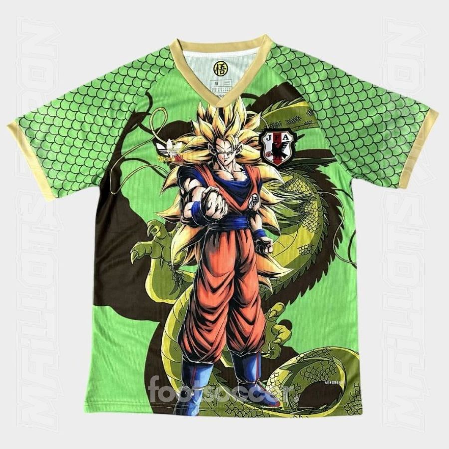 Maillot Japon Dragon Ball Goku Super Saiyan Shenron Vert (1)