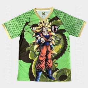 Maillot Japon Dragon Ball Goku Super Saiyan Shenron Vert