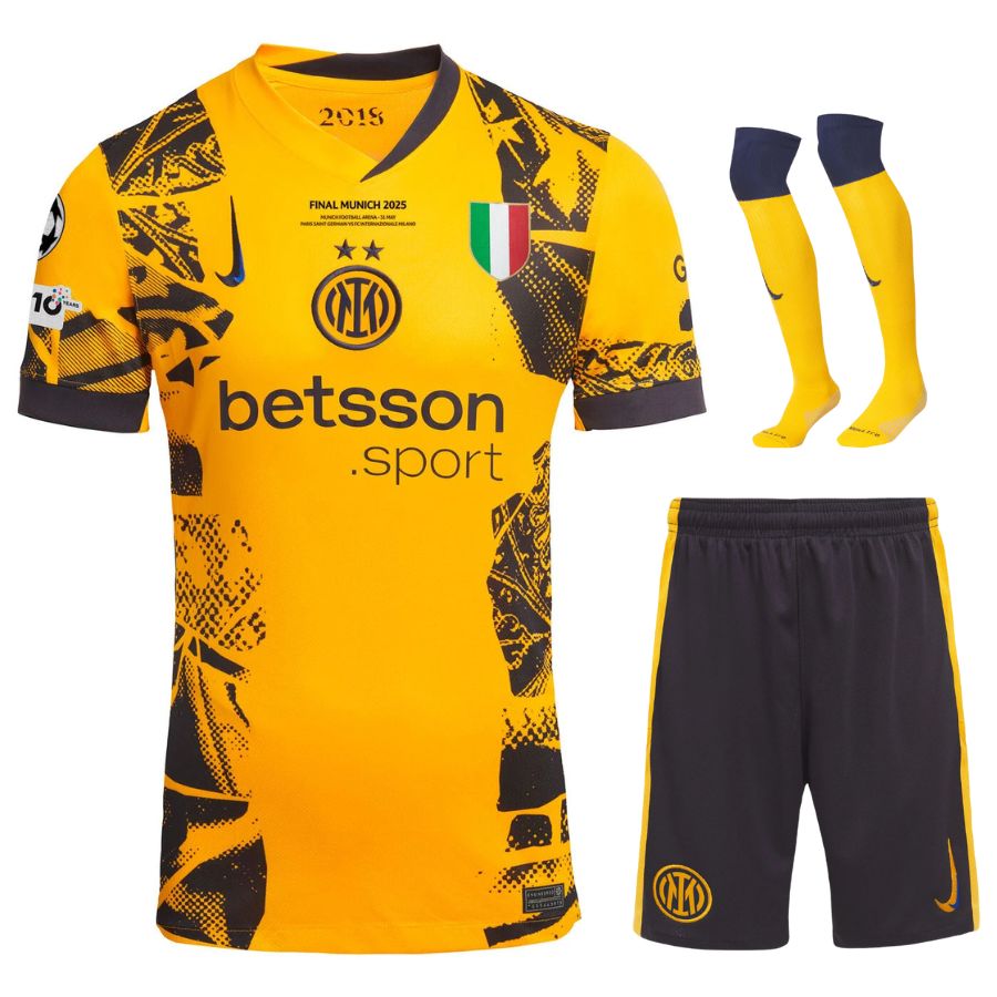 Maillot Kit Enfant Inter Milan Third Finale UCL Munich 2025