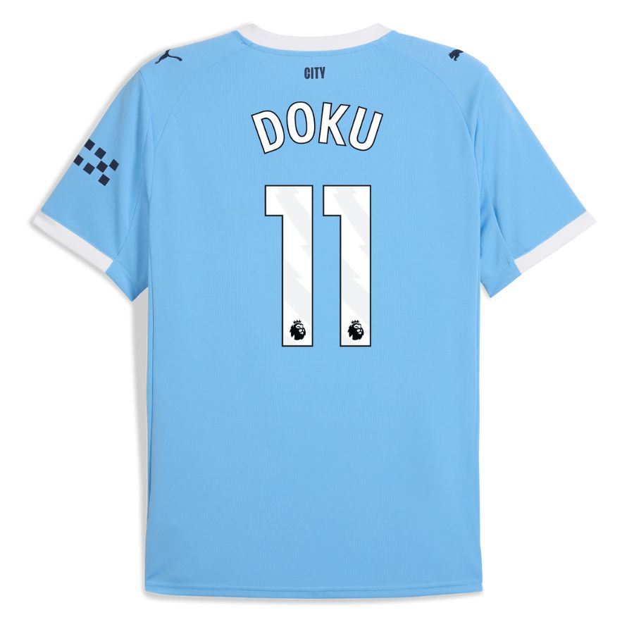 Maillot Manchester City Domicile 2025 2026 Doku (2)