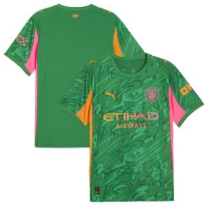 Maillot Manchester City Domicile 2025 2026 Gardien Vert (3)