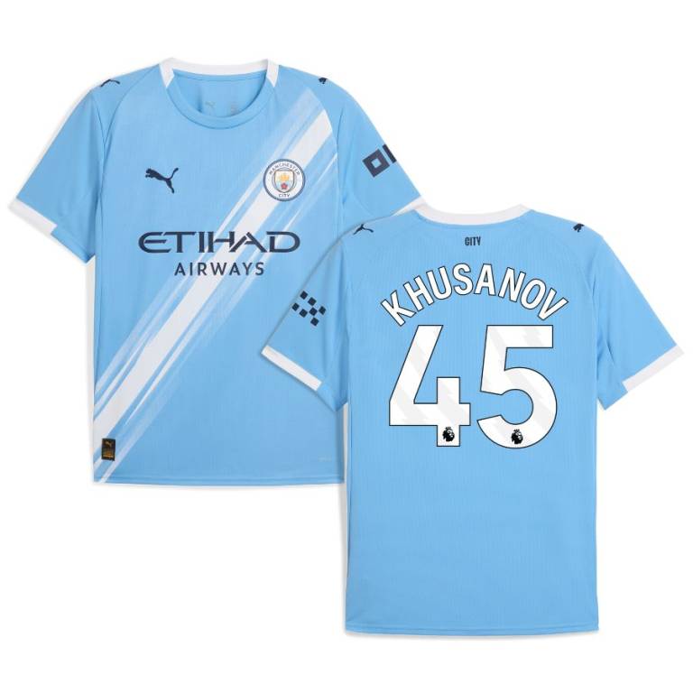 Maillot Manchester City Domicile 2025 2026 Khusanov (1)