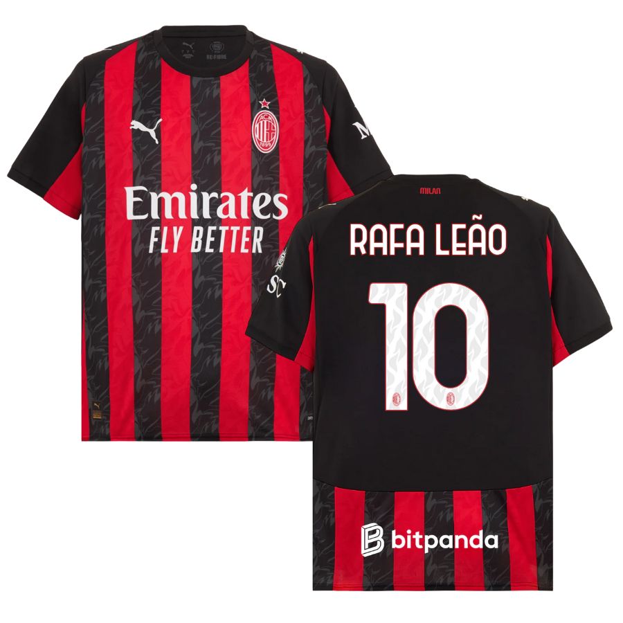 Maillot Milan AC Domicile 2025 2026 Rafael Leao (1)