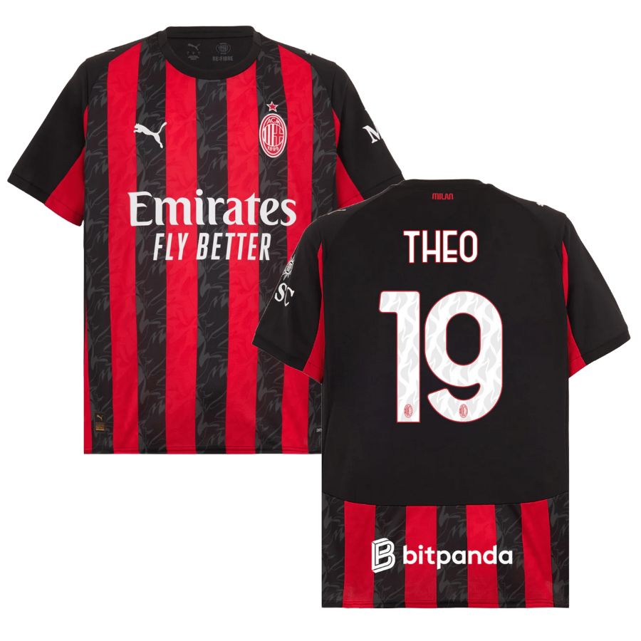 Maillot Milan AC Domicile 2025 2026 Theo (1)
