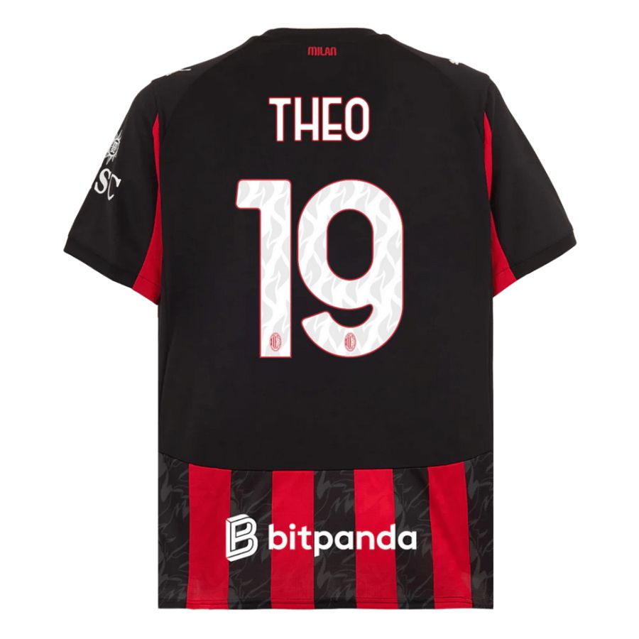Maillot Milan AC Domicile 2025 2026 Theo (2)