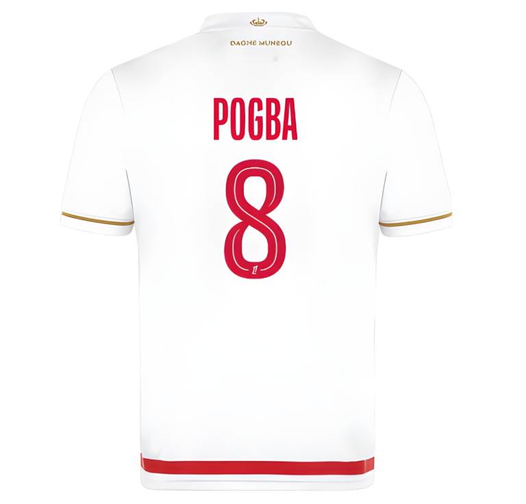 Maillot AS Monaco Domicile 2025 2026 Paul Pogba (2)
