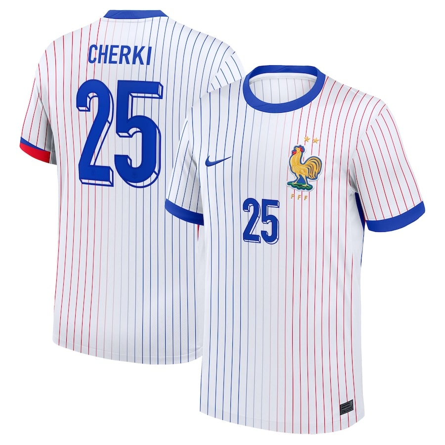Maillot Equipe de France Extérieur 2024 2025 Cherki (1)