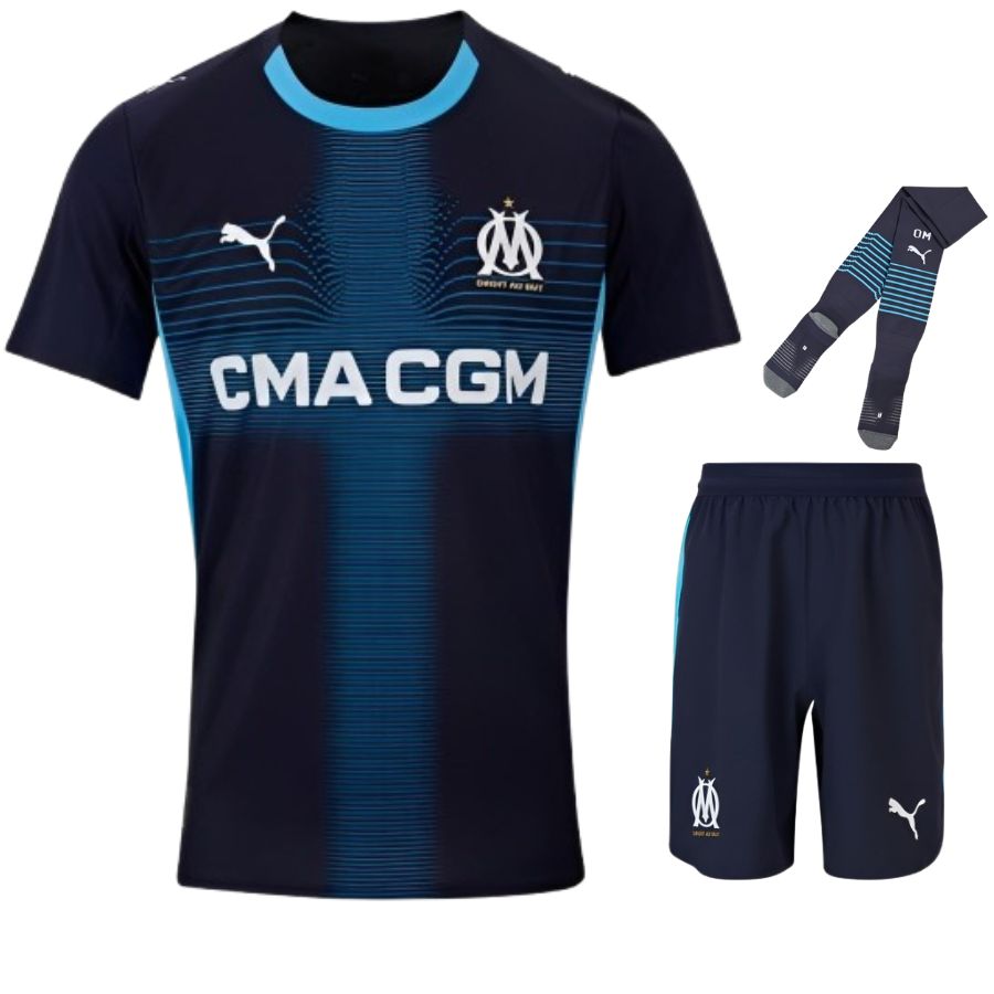 Maillot Kit Enfant OM Exterieur 2025 2026