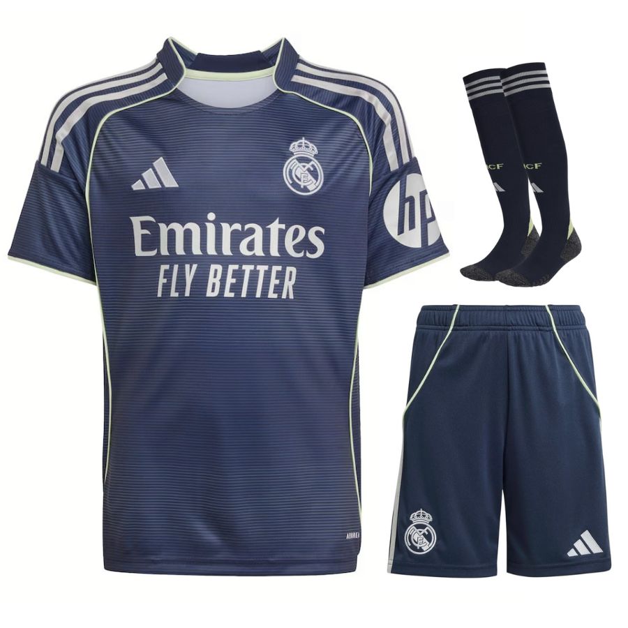 Maillot Kit Enfant Real Madrid Exterieur 2025 2026-min