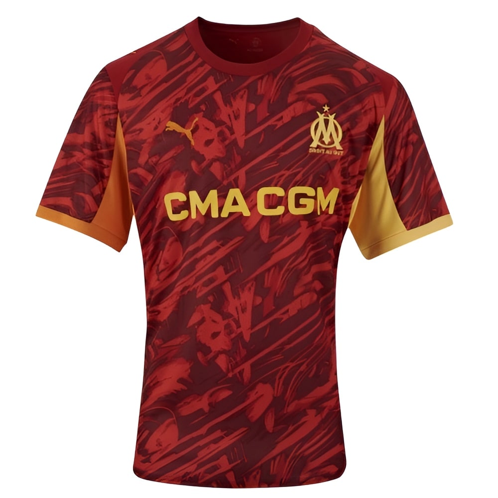 Maillot OM 2025 2026 Gardien Rouge (1)