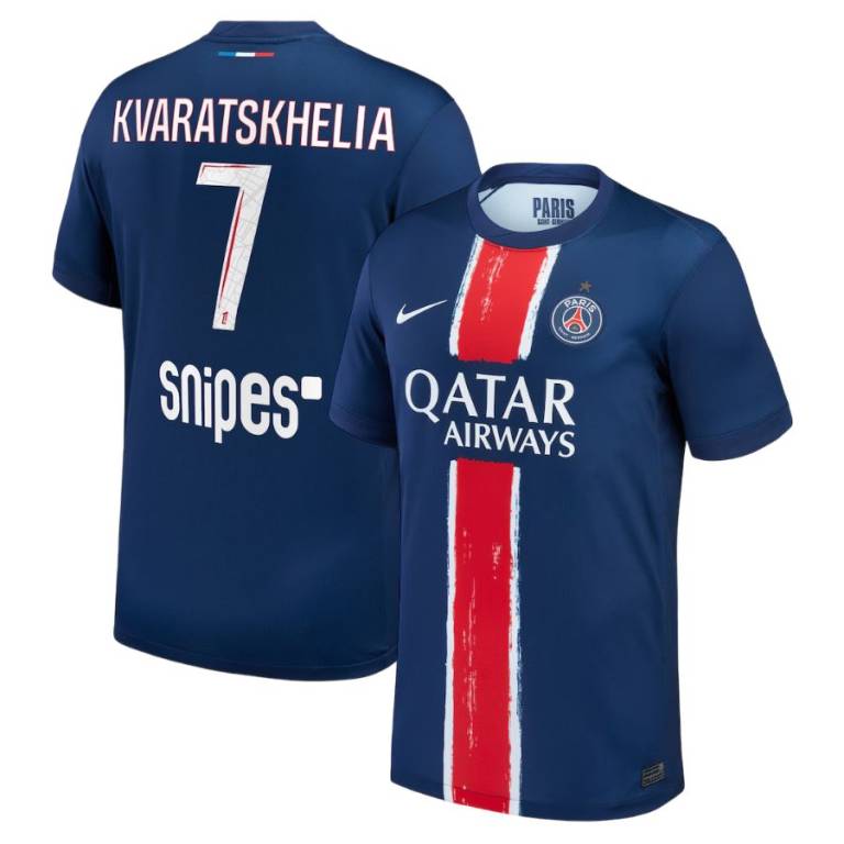 PSG Home Jersey 2024 2025 Kvaratskhelia 1 Star_