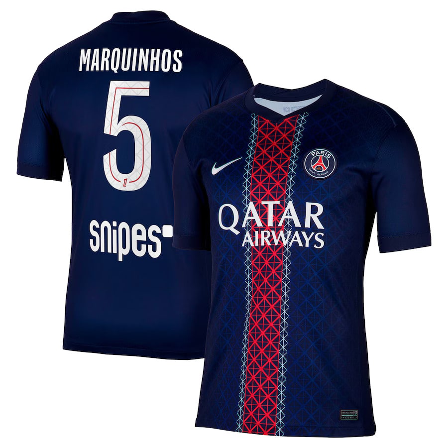 Maillot PSG Domicile 2025 2026 Marquinhos (1)