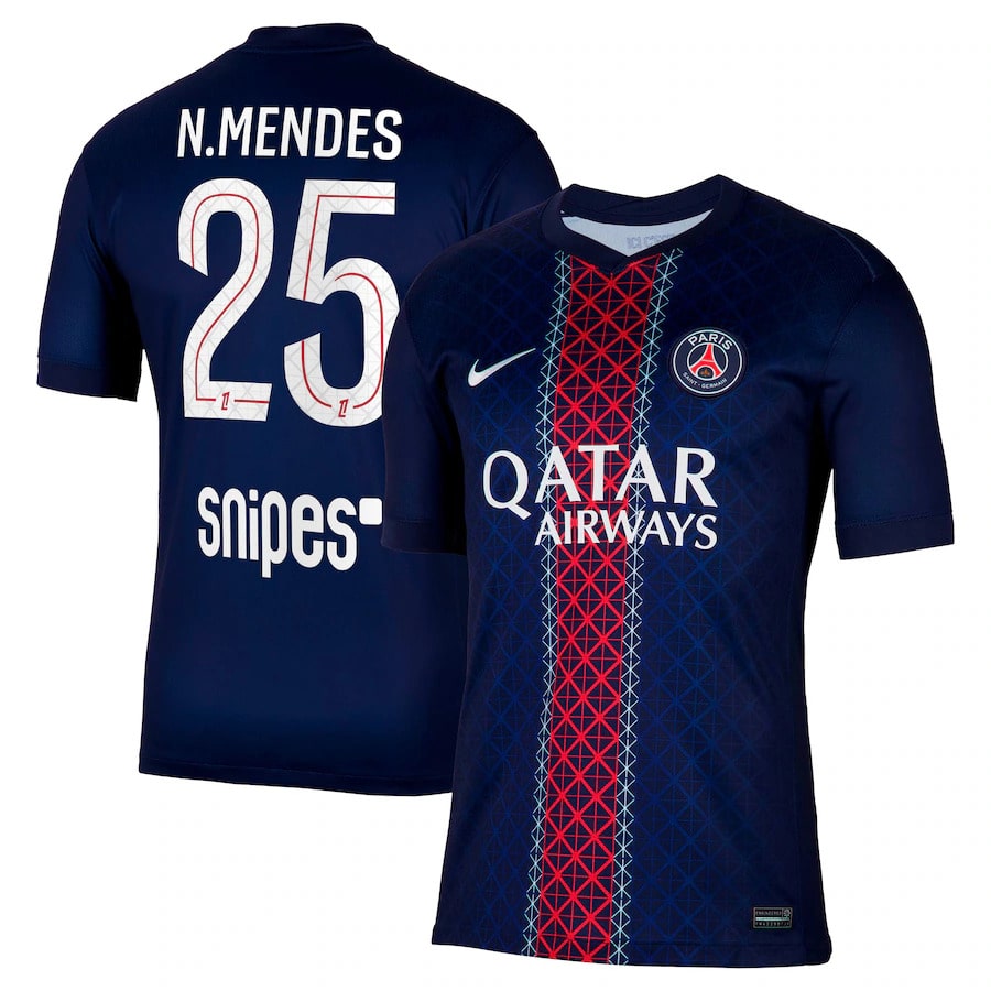 Maillot PSG Domicile 2025 2026 Mendes (1)