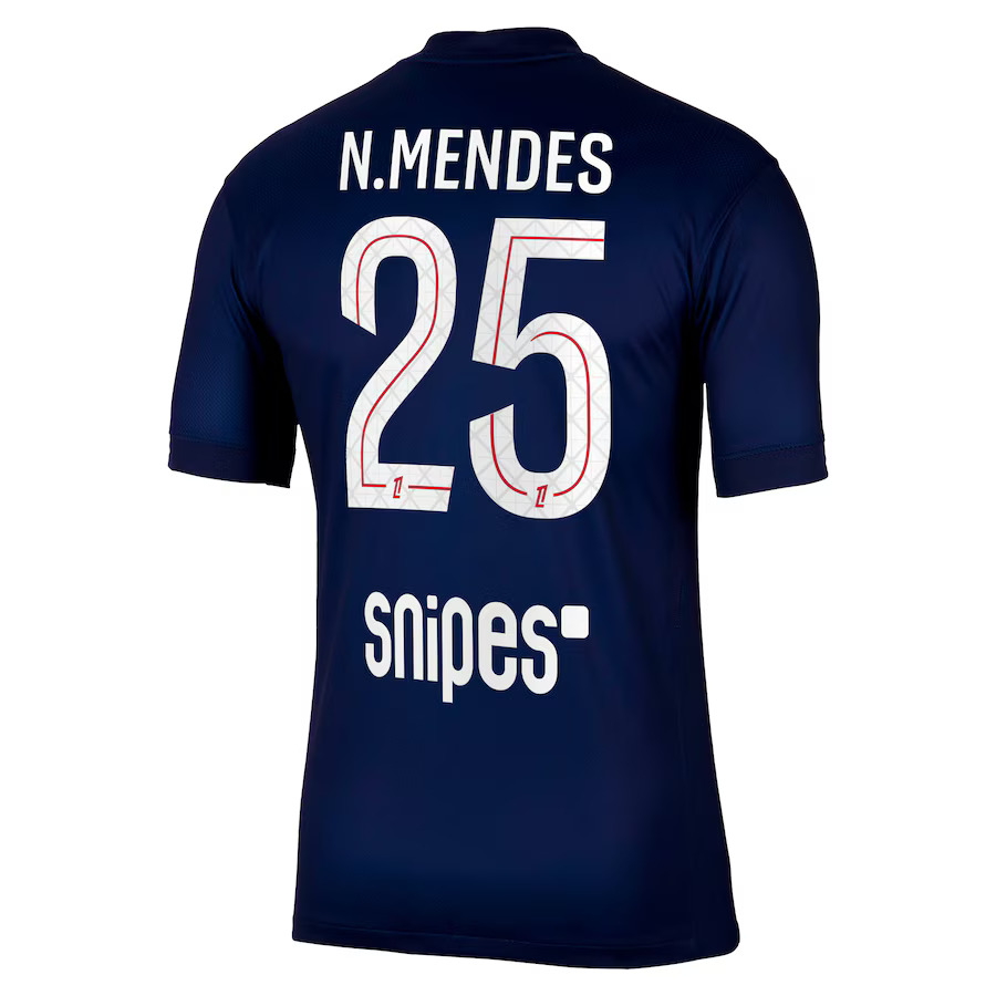 Maillot PSG Domicile 2025 2026 Mendes (2)