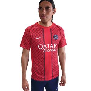 Maillot PSG Pre Match 2025 2026 Rouge (1)