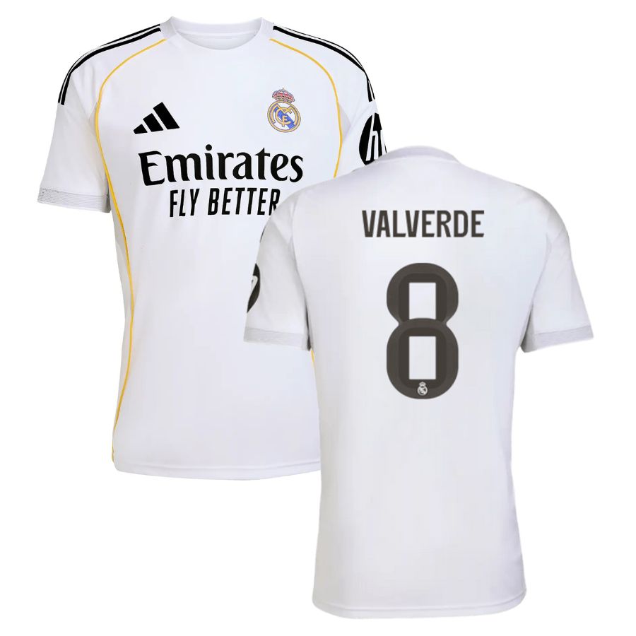 Maillot Real Madrid Domicile 2025 2026 Valverde (1)