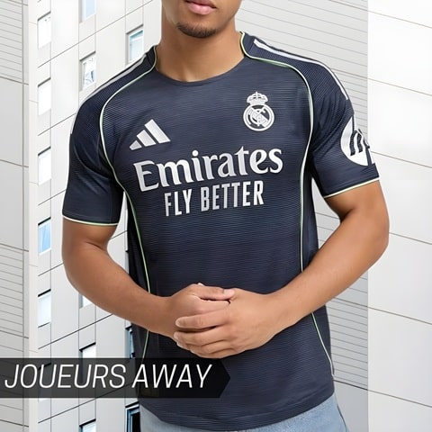maillots real madrid extérieur 2025 2026