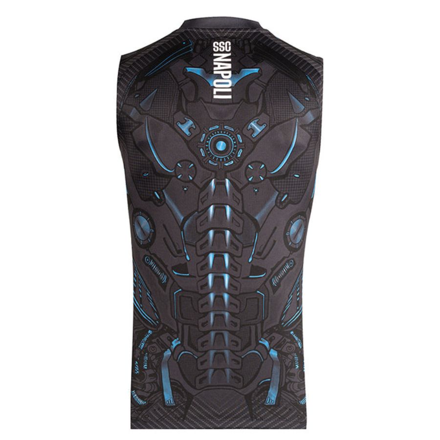 MAILLOT NAPLES 2025 2026 TRAINING NOIR SANS MANCHES (2)